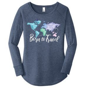 Born To Travel Women's Perfect Tri Tunic Long Sleeve Shirt