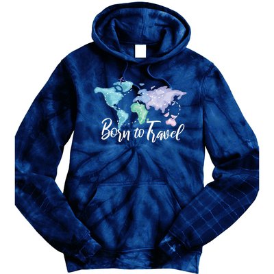 Born To Travel Tie Dye Hoodie