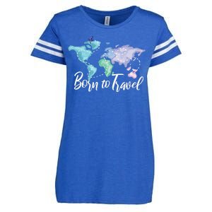 Born To Travel Enza Ladies Jersey Football T-Shirt