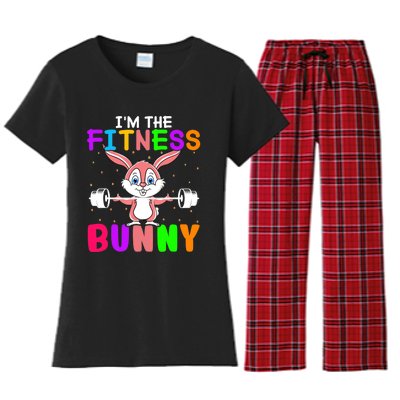 Buns Of Steel Fitness Rabbit Bunny Lover Gym Workout Easter Women's Flannel Pajama Set