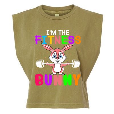 Buns Of Steel Fitness Rabbit Bunny Lover Gym Workout Easter Garment-Dyed Women's Muscle Tee