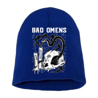 B.A.D O.M.E.N.S Snake And Skull Short Acrylic Beanie