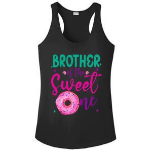 Brother Of Sweet One 1st Bday Party Matching Family Donut Ladies PosiCharge Competitor Racerback Tank