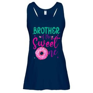 Brother Of Sweet One 1st Bday Party Matching Family Donut Ladies Essential Flowy Tank