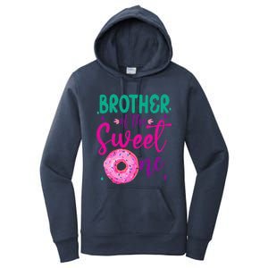 Brother Of Sweet One 1st Bday Party Matching Family Donut Women's Pullover Hoodie