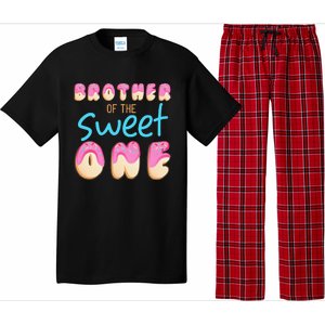 Brother Of Sweet One First Bday Party Matching Family Donut Pajama Set