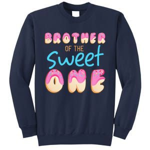 Brother Of Sweet One First Bday Party Matching Family Donut Sweatshirt