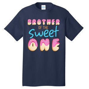 Brother Of Sweet One First Bday Party Matching Family Donut Tall T-Shirt