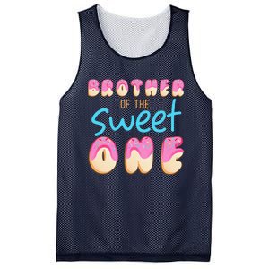 Brother Of Sweet One First Bday Party Matching Family Donut Mesh Reversible Basketball Jersey Tank