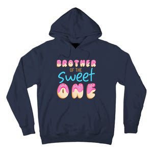 Brother Of Sweet One First Bday Party Matching Family Donut Tall Hoodie