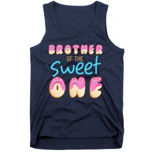 Brother Of Sweet One First Bday Party Matching Family Donut Tank Top