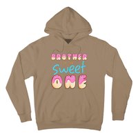 Brother Of Sweet One First Bday Party Matching Family Donut Hoodie