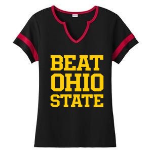 Beat O.H.I.O State Ladies Halftime Notch Neck Tee