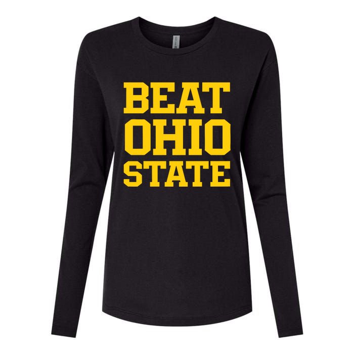 Beat O.H.I.O State Womens Cotton Relaxed Long Sleeve T-Shirt