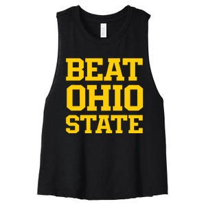 Beat O.H.I.O State Women's Racerback Cropped Tank