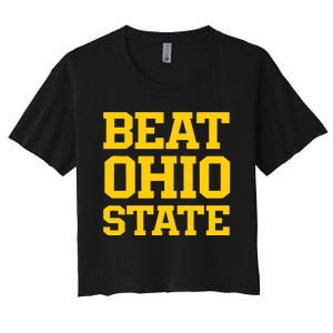 Beat O.H.I.O State Women's Crop Top Tee