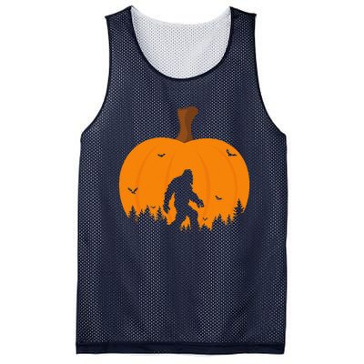 Bigfoot Or Sasquatch & Bats Halloween Pumpkin Spooky Sunset Mesh Reversible Basketball Jersey Tank