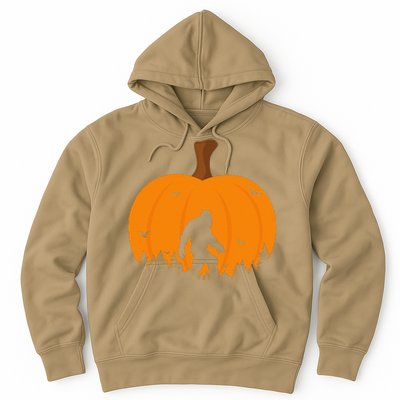 Bigfoot Or Sasquatch & Bats Halloween Pumpkin Spooky Sunset Hoodie