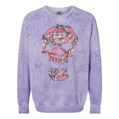 Big Ol Sneakerhead Color Graphic Colorblast Crewneck Sweatshirt