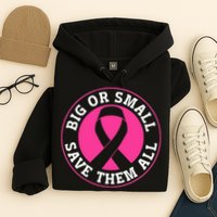 Big Or Small Save Them All Save The Tatas Hoodie