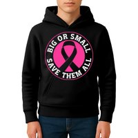 Big Or Small Save Them All Save The Tatas Kids Hoodie