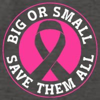 Big Or Small Save Them All Save The Tatas Vector Backpack