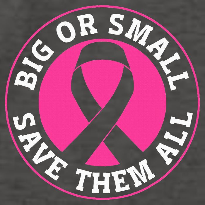 Big Or Small Save Them All Save The Tatas Vector Backpack
