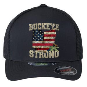 Buckeye Ohio Strong Buckeye Strong Flexfit Unipanel Trucker Cap