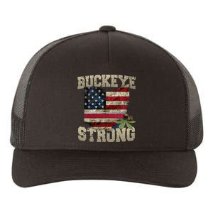 Buckeye Ohio Strong Buckeye Strong Yupoong Adult 5-Panel Trucker Hat