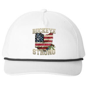 Buckeye Ohio Strong Buckeye Strong Snapback Five-Panel Rope Hat