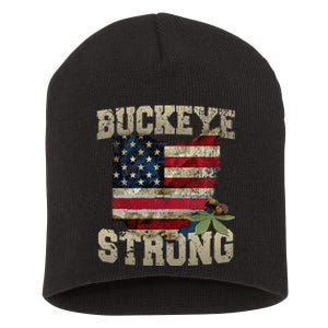 Buckeye Ohio Strong Buckeye Strong Short Acrylic Beanie