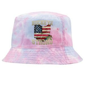 Buckeye Ohio Strong Buckeye Strong Tie-Dyed Bucket Hat