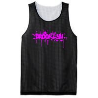 Brooklyn Old School Graffiti Mesh Reversible Basketball Jersey Tank