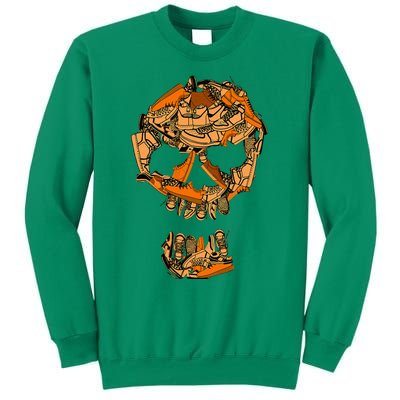 Big Ol Sneaker Head Orange Color Graphic Sweatshirt