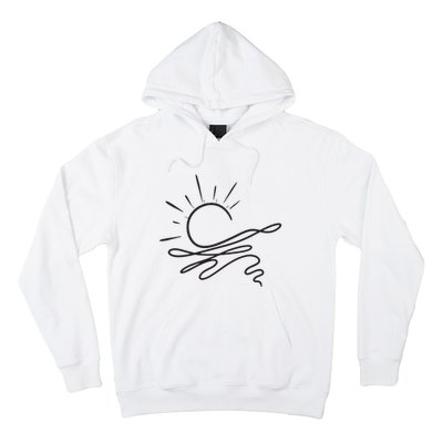 Boho Ocean Sun Nature Hoodie