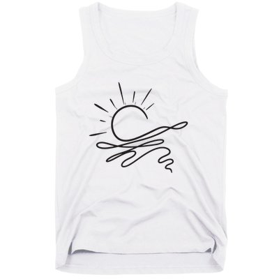 Boho Ocean Sun Nature Tank Top