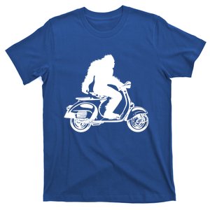 Bigfoot On Scooter Great Gift Sasquatch Riding Moped T-Shirt