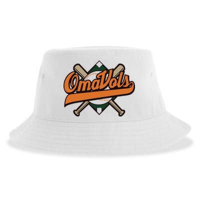 Baseball Omavols Script Sustainable Bucket Hat