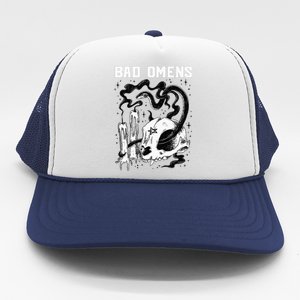 B.A.D O.M.E.N.S Snake And Skull Trucker Hat