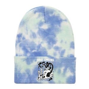 B.A.D O.M.E.N.S Snake And Skull Tie Dye 12in Knit Beanie