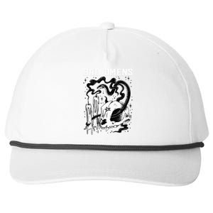 B.A.D O.M.E.N.S Snake And Skull Snapback Five-Panel Rope Hat