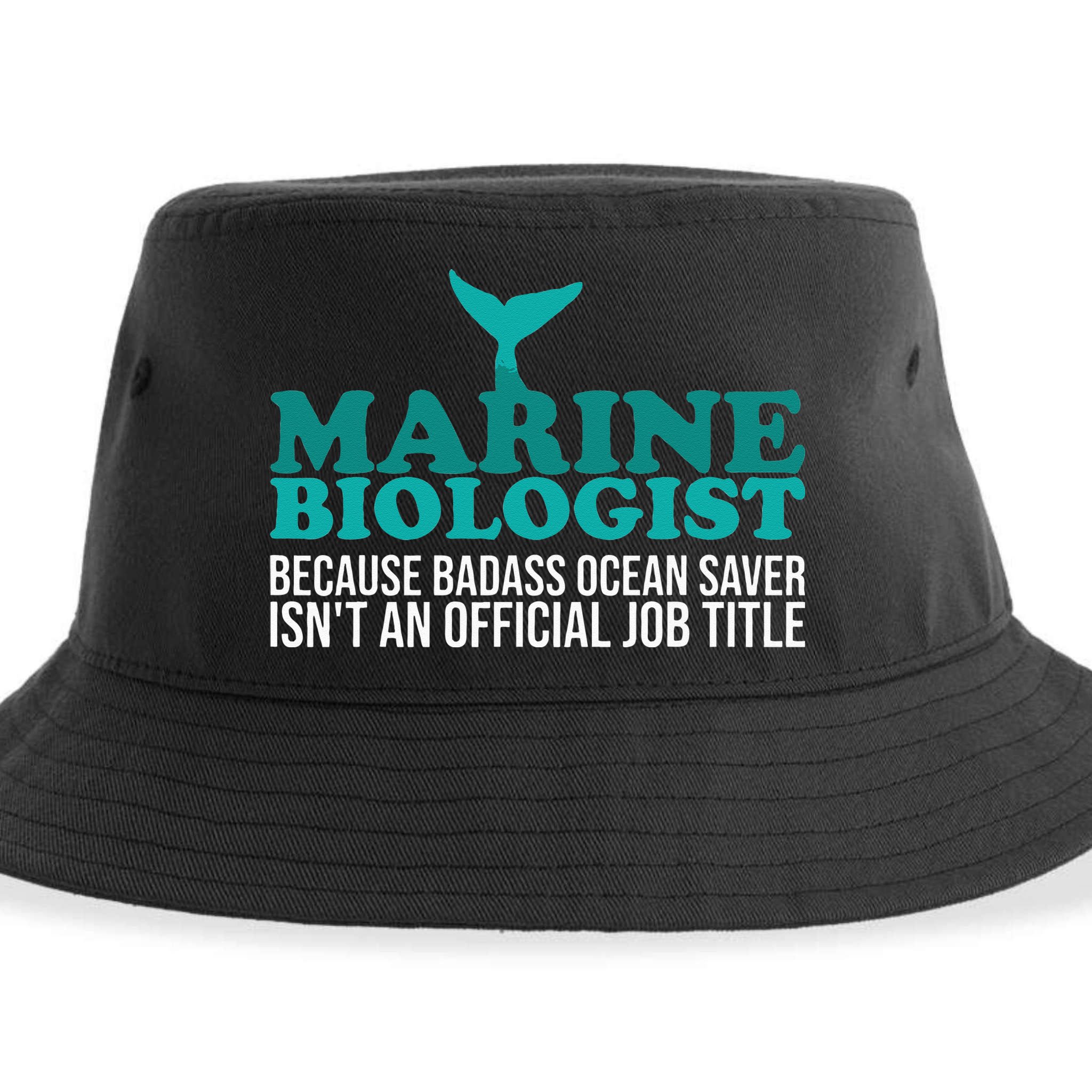 Badass Ocean Saver Future Marine Biologist Sustainable Bucket Hat