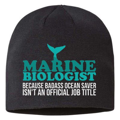 Badass Ocean Saver Future Marine Biologist Sustainable Beanie