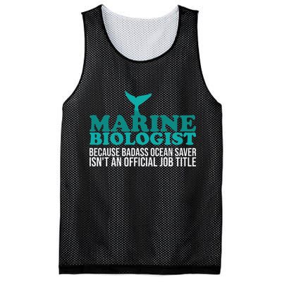 Badass Ocean Saver Future Marine Biologist Mesh Reversible Basketball Jersey Tank