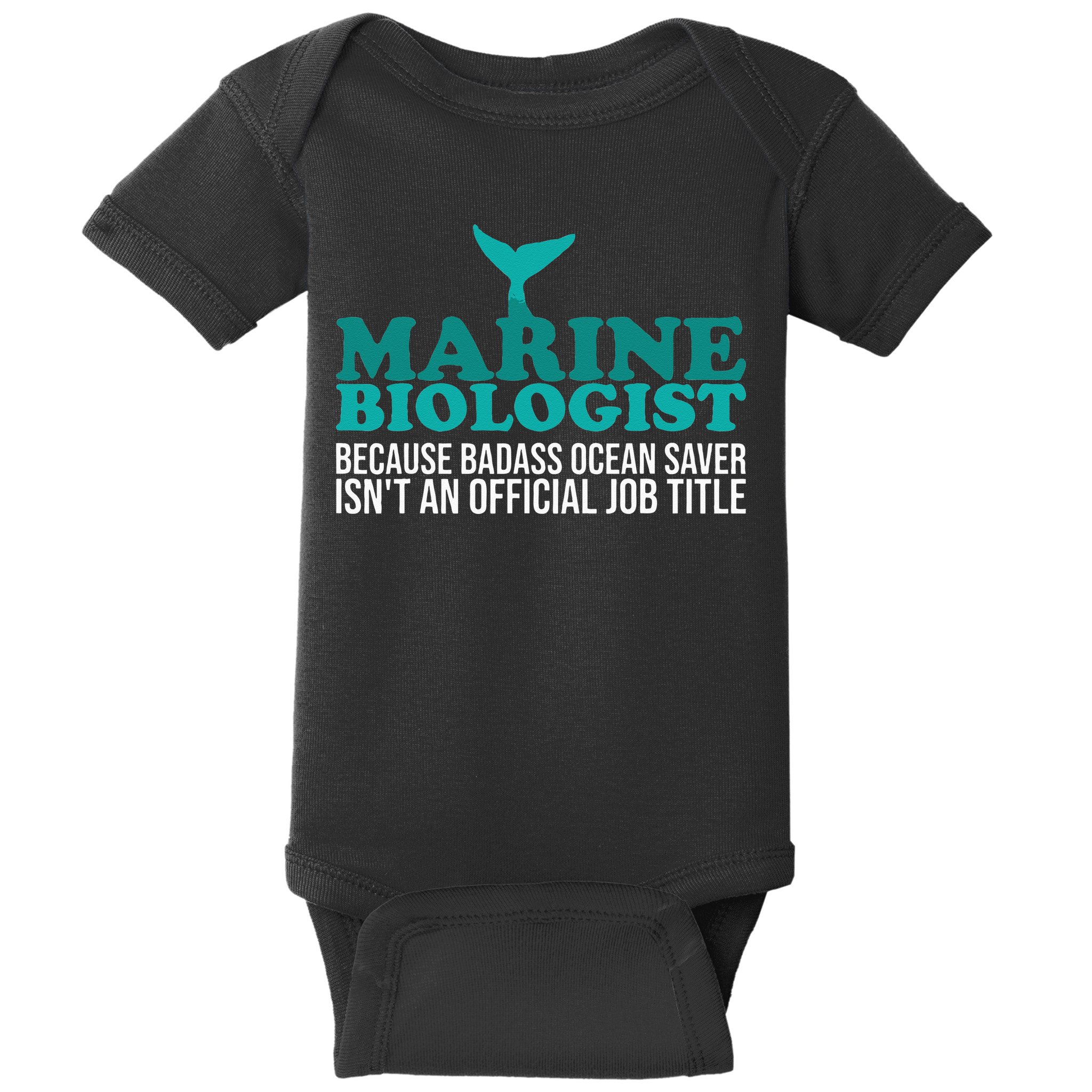Badass Ocean Saver Future Marine Biologist Baby Bodysuit