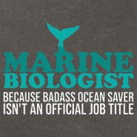 Badass Ocean Saver Future Marine Biologist Cotton Canvas Backpack