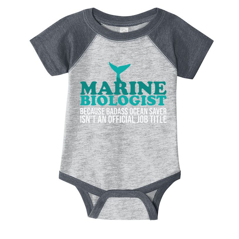 Badass Ocean Saver Future Marine Biologist Infant Baby Jersey Bodysuit