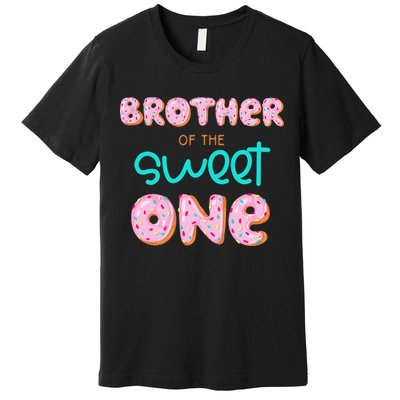 Brother of Sweet One First Birthday Matching Family Donut Premium T-Shirt