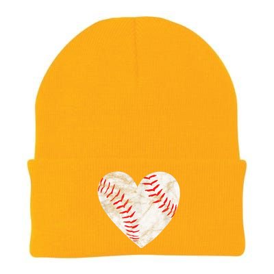 Baseball Or Softball Heart Love Knit Cap Winter Beanie