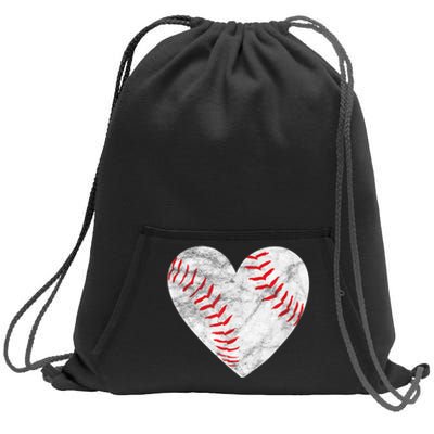 Baseball Or Softball Heart Love Sweatshirt Cinch Pack Bag